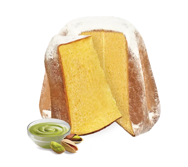 Pandoro con crema al Pistacchio di Sicilia , Sicilyum, 1 Kg Sicilyum