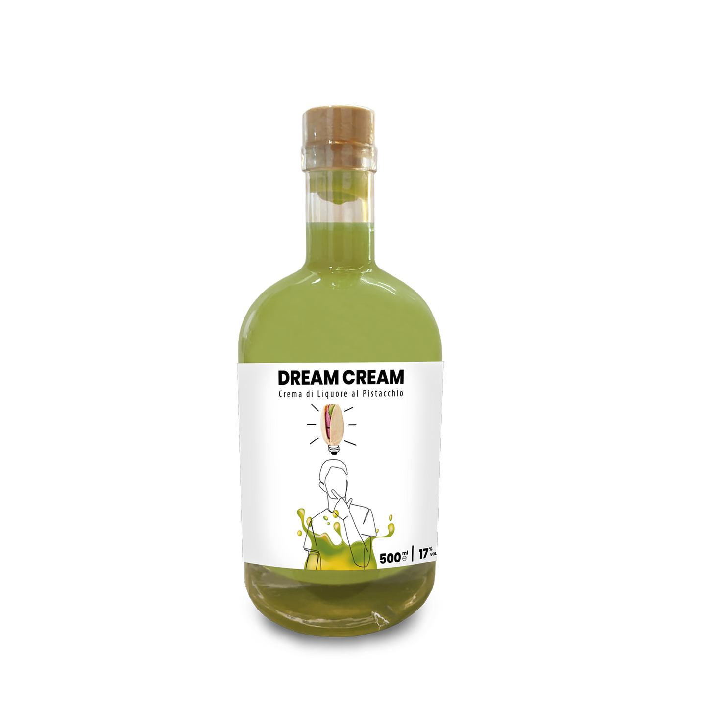 Pistachio Cremoncello Premium "Dream Cream" line, various formats Distillerie dell'Etna F.lli Russo