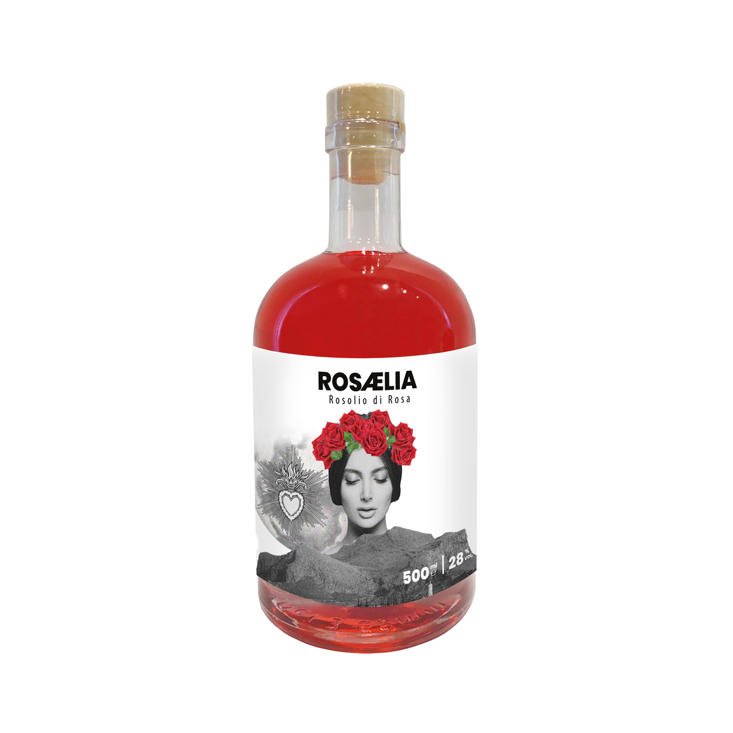 Rosolio di Rosa "Rosaelia" Linea Premium, vari formati Distillerie dell’Etna F.lli Russo