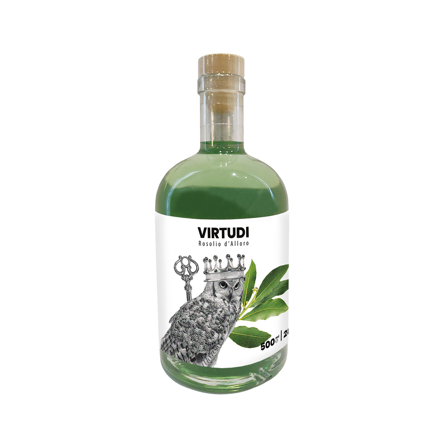 Laurel Rosolio Línea Premium "Virtudì", 50 Cl Distillerie dell'Etna F.lli Russo
