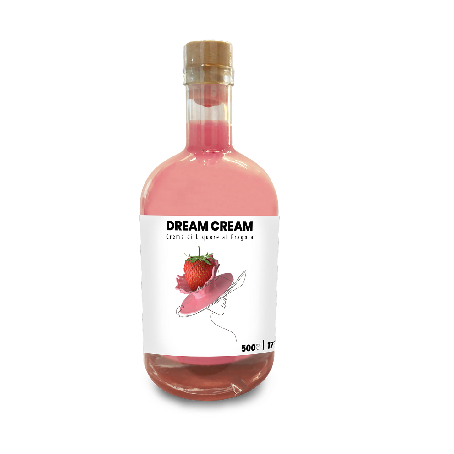 Cremoncello Fraise Ligne Premium "Dream Cream", 50 Cl Distillerie dell'Etna F.lli Russo