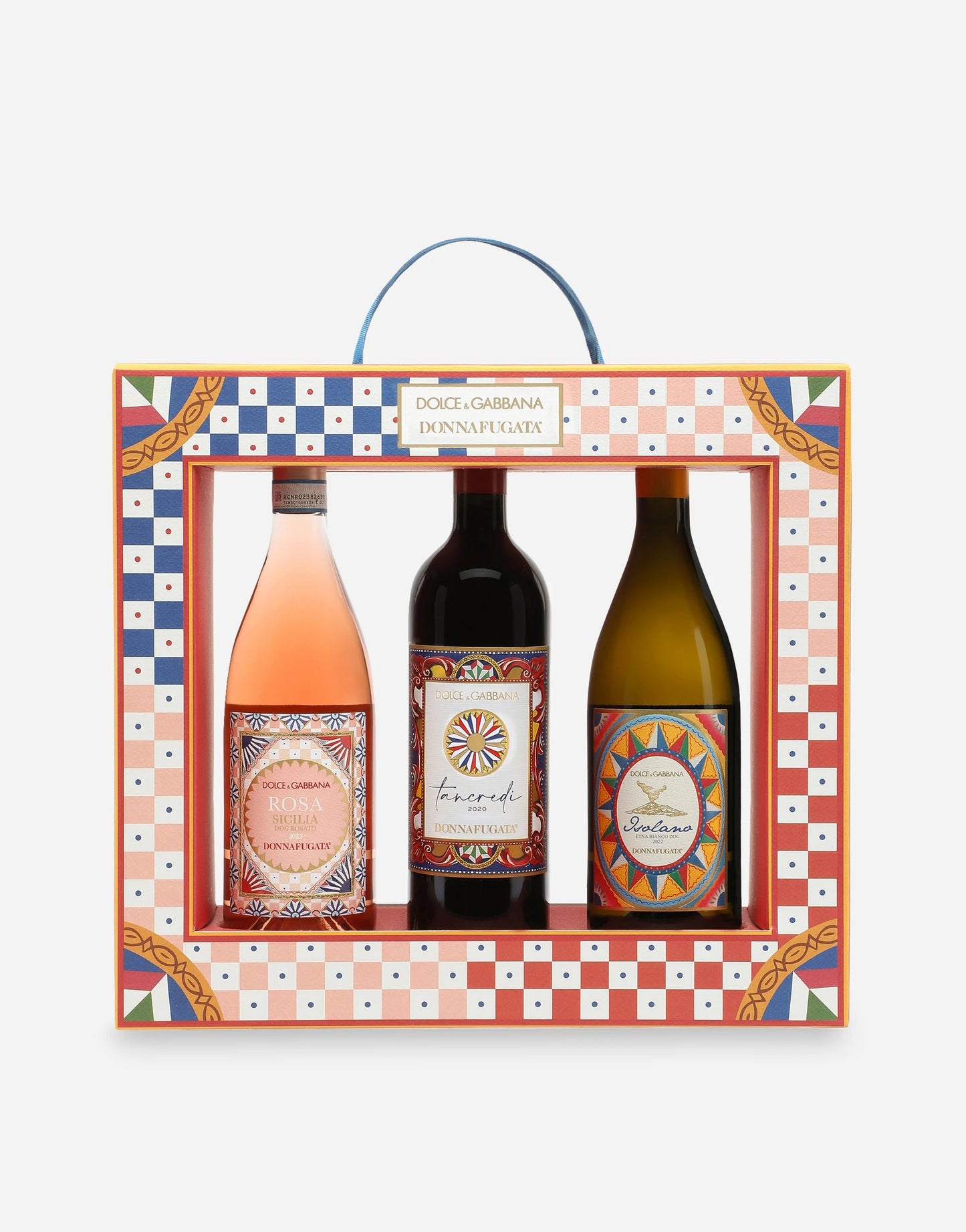 Dolce&Gabbana Rahmen-Geschenkbox mit Isolano, Tancredi und Rose, Donnafugata Donnafugata