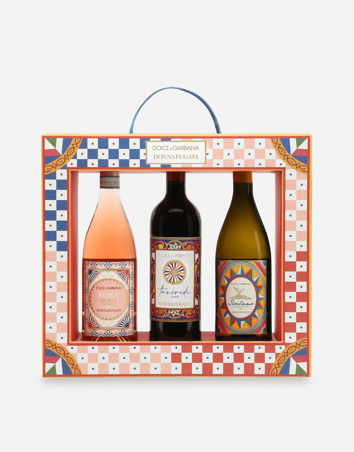 Coffret cadeau cadre Dolce&Gabbana avec Isolano, Tancredi et Rose, Donnafugata Donnafugata