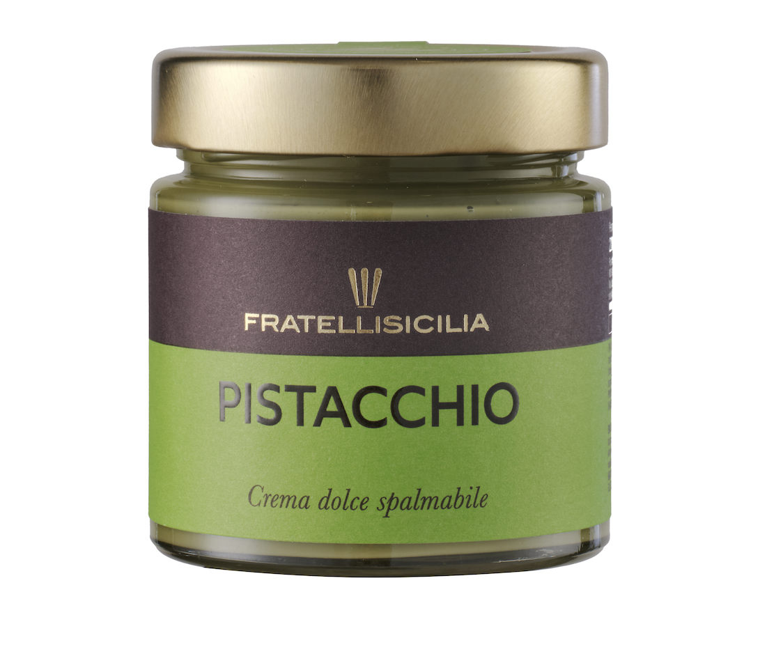 Panettone al Pistacchio con vasetto di crema di pistacchio , Fratelli Sicilia, 1 Kg Fratelli Sicilia