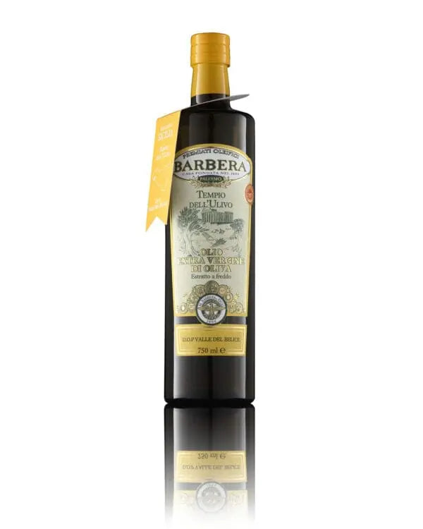 Olio Extra Vergine di Oliva, D.O.P. "Valle del Belice", 750 ml, Premiati Oleifici Barbera Condimenti Premiati Oleifici Barbera