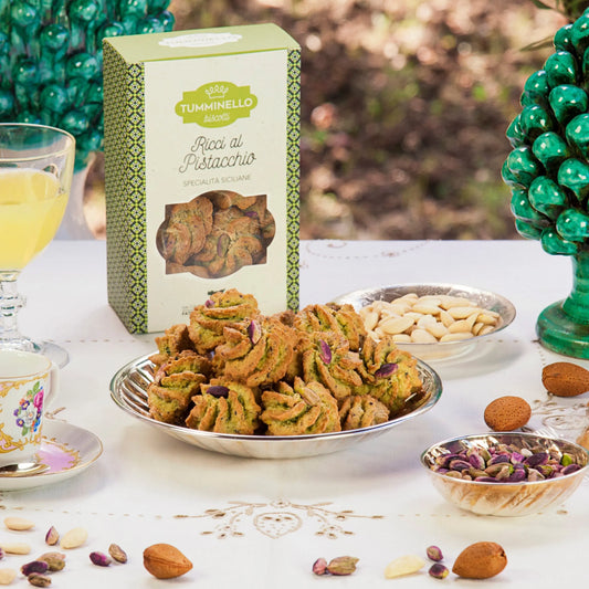 Ricci al Pistacchio e Mandorla di Sicilia, Tumminello,220 gr Tumminello