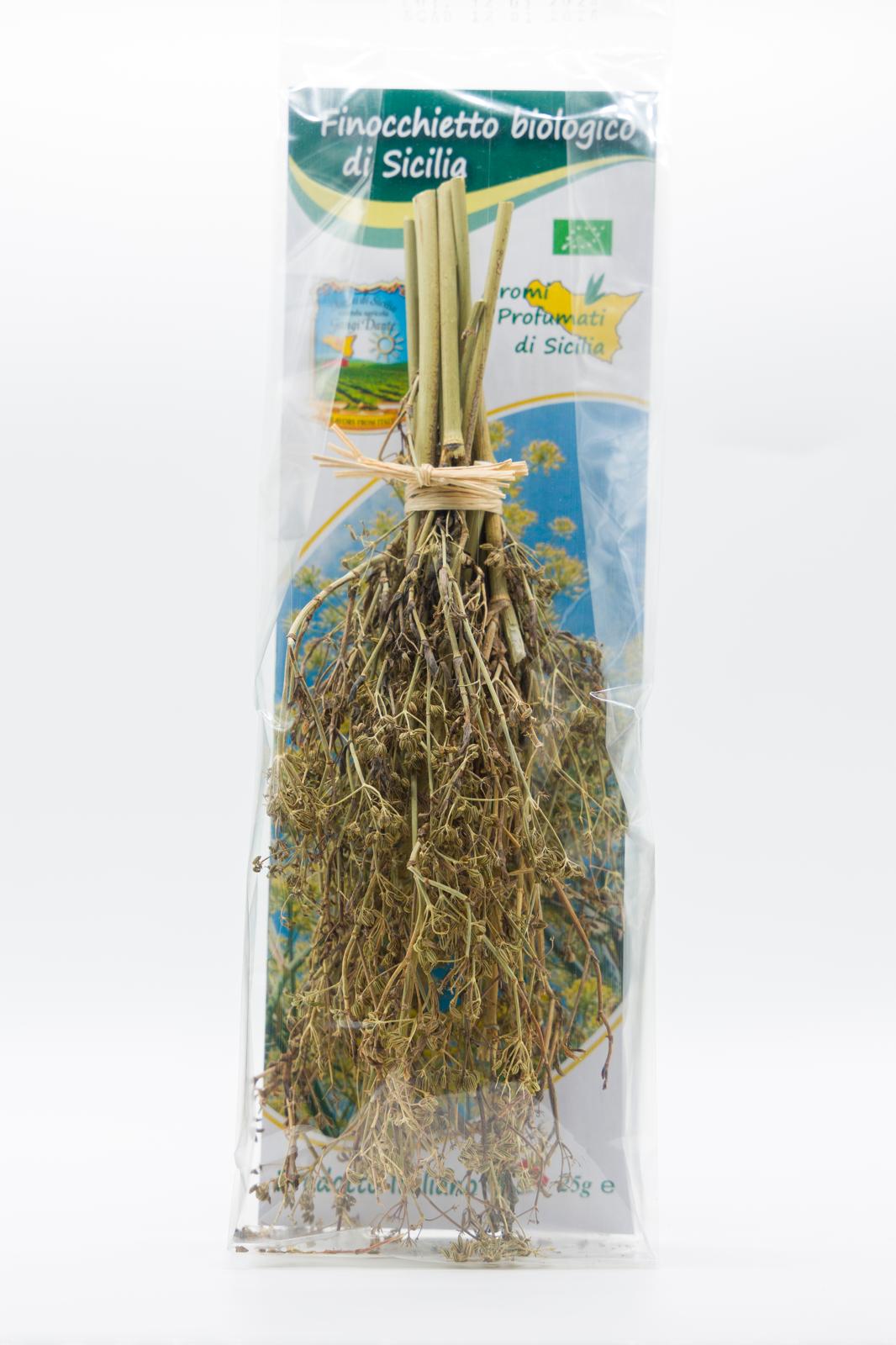 Finocchietto Selvatico Biologico di Sicilia a rametti, Peso 25 gr, Azienda Agricola Gangi Dante Azienda Agricola Gangi Dante
