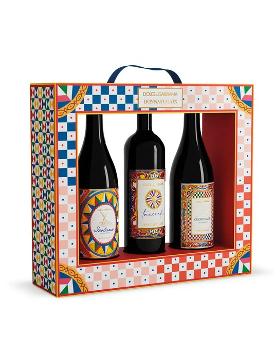 Coffret cadeau cadre Dolce & Gabbana avec Tancredi, Isolano et Cuordilava - Donnafugata Donnafugata