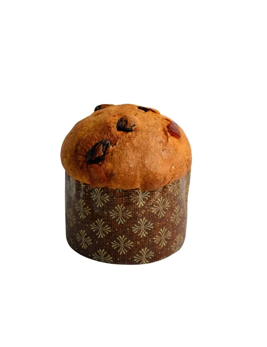 Traditioneller Fiasconaro-Panettone mit Rosinen, aromatisiert mit Marsala g.U. und Zibibbo g.g.A., 100 g Fiasconaro