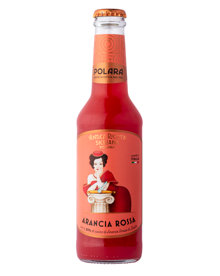 Aranciata Rossa Polara, Confezione da 24 Bottiglie x 27,5 cl Polara
