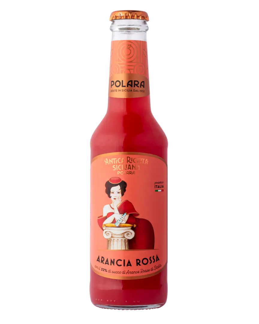 Aranciata Rossa Polara, Confezione da 24 Bottiglie x 27,5 cl Polara