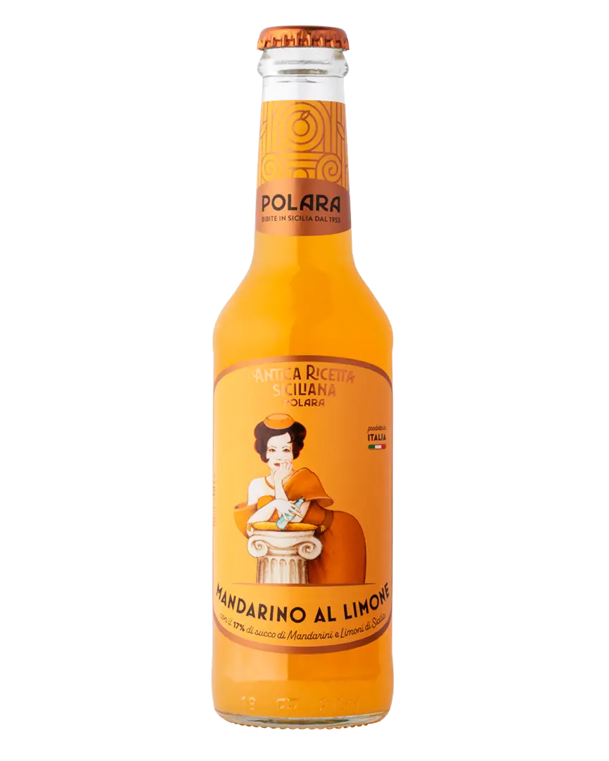 Mandarino al Limone Polara, confezione da 24 Bottiglie x 27,5cl Polara