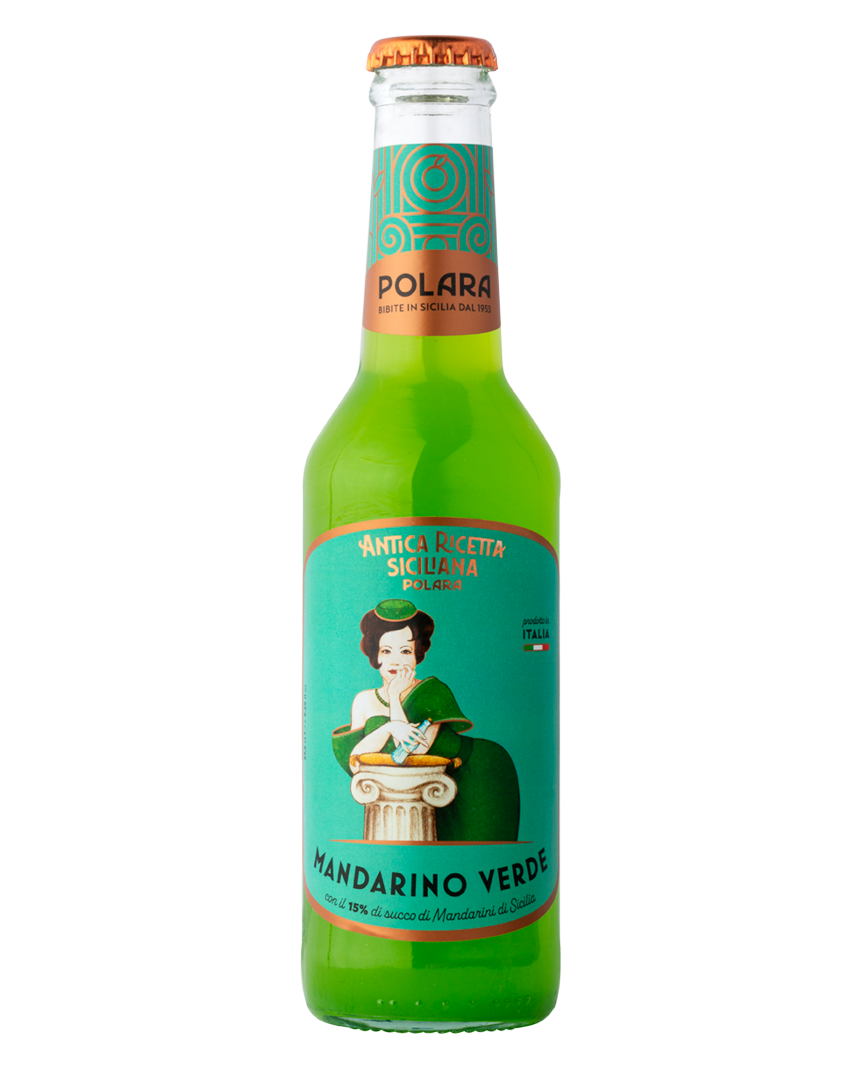 Mandarino Verde Polara, confezione da 24 Bottiglie x 27,5cl Polara