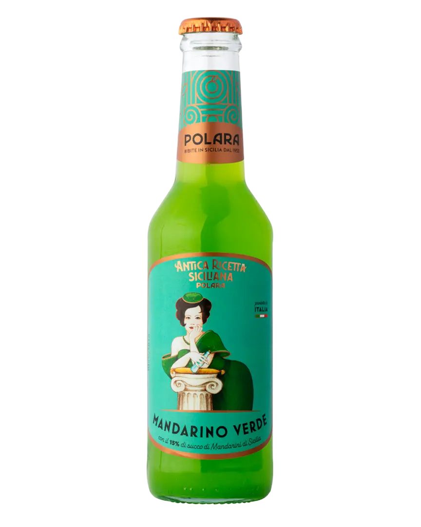 Mandarino Verde Polara, confezione da 24 Bottiglie x 27,5cl Polara