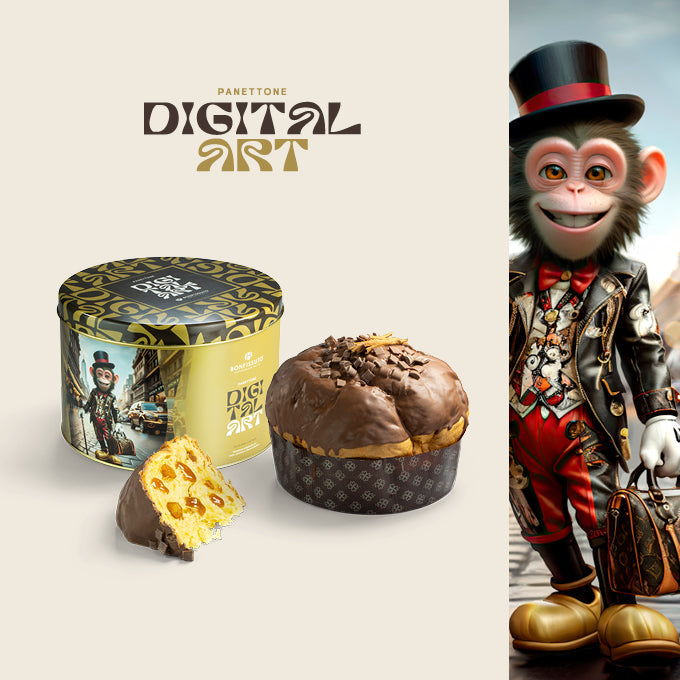 Panettone Bonfissuto „Digital Art“, 1 kg Bonfissuto