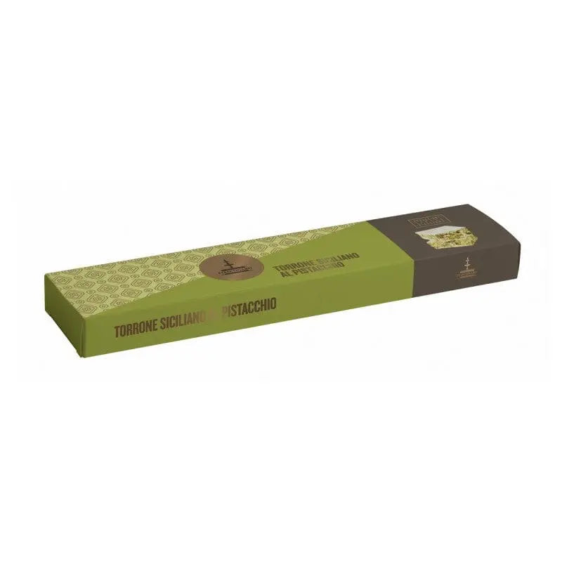 Torrone siciliano al Pistacchio Fiasconaro, 150 gr Dolci tipici siciliani Fiasconaro