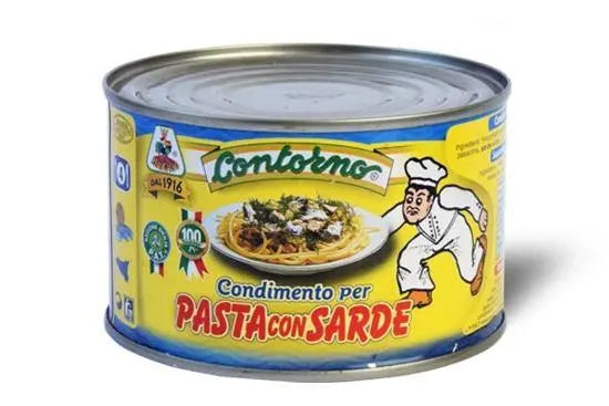 Condimento per pasta con sarde Sugo F.lli Contorno 1 latta da 410 gr