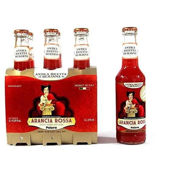 Aranciata Rossa Polara, Confezione da 6 x 27,5 cl Bibite Polara