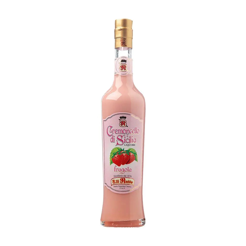 Cremoncello di Sicilia alla Fragola, Distillerie Russo, 50 cl Vini e liquori Distillerie dell’Etna F.lli Russo