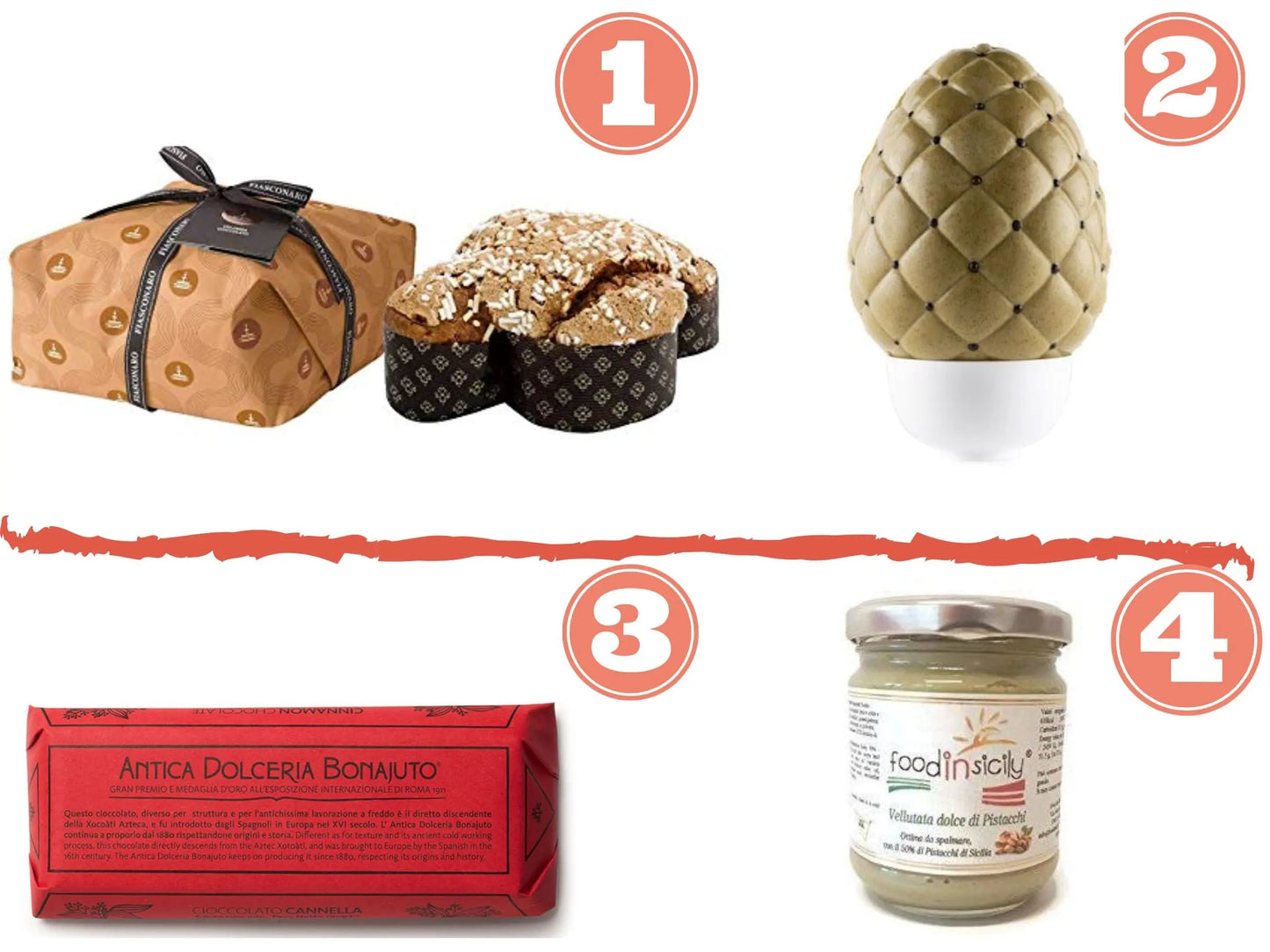 Oster-Geschenkpaket „Sizilianische Süßigkeiten“ Oster-Geschenkpaket Essen auf Sizilien