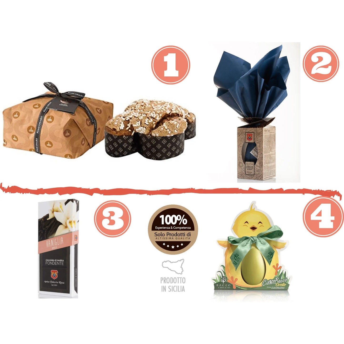 Easter gift package "Bella Modica" Easter gift package Food in Sicily