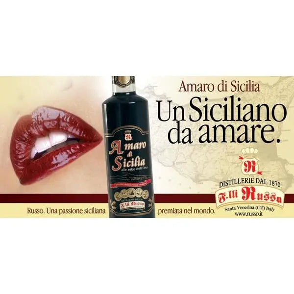 Amaro di Sicilia alle erbe dell'Etna, 50 cl Vini e liquori Distillerie dell’Etna F.lli Russo
