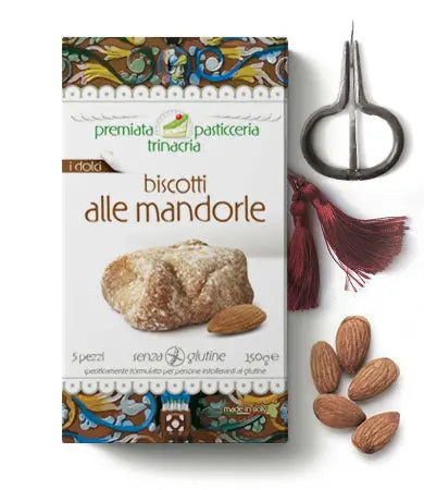 Biscotti alle Mandorle Senza Glutine, confezione da 36 pezzi, 1,1 Kg (36x30g) Dolci tipici siciliani Fuday