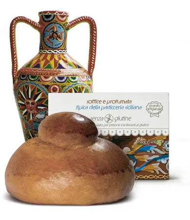 Brioche Siciliana Senza Glutine , 80g Dolci tipici siciliani Siculabrioche