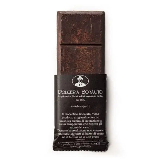 Cioccolato fondente 80%, 50 gr Dolci tipici siciliani Antica Dolceria Bonajuto