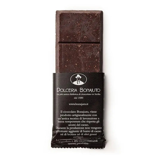 Cioccolato artigianale al Pepe Bianco, 50 gr Dolci tipici siciliani Antica Dolceria Bonajuto