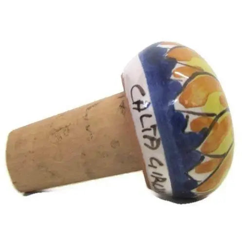 Caltagirone ceramic cap, various colours, hand painted Ceramica Food in Sicily