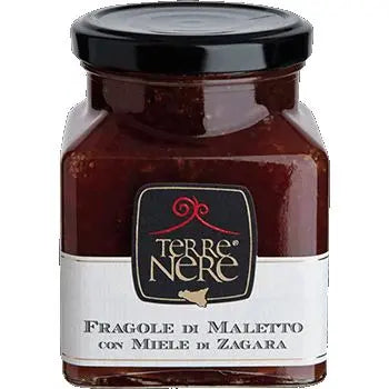 Confettura di Fragole di Maletto con Miele di Zagara, 240 gr Confetture e Creme spalmabili Terre Nere
