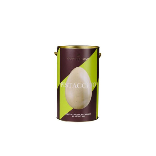 White pistachio chocolate egg, sicily brothers, 200g