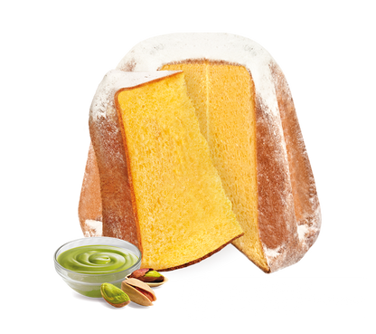 Pandoro con crema al Pistacchio di Sicilia  , Sicilyum, 1 Kg Sicilyum