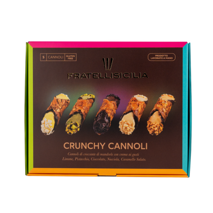 Sicilien Crunchy Cannoli Almond Brothers Sicile, 190 GR (5 pièces)