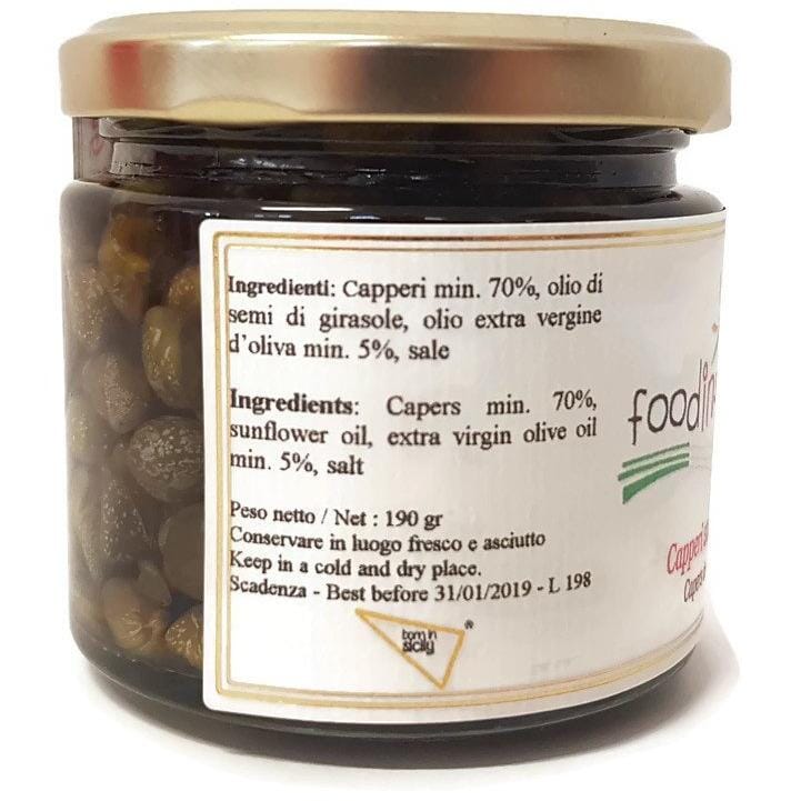 Capperi Sott'olio, 190 gr, Food in Sicily Contorni Food in Sicily 