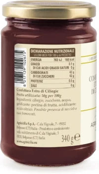 Confettura Extra di Ciliegie, Agrisicilia, 340 gr Agrisicilia