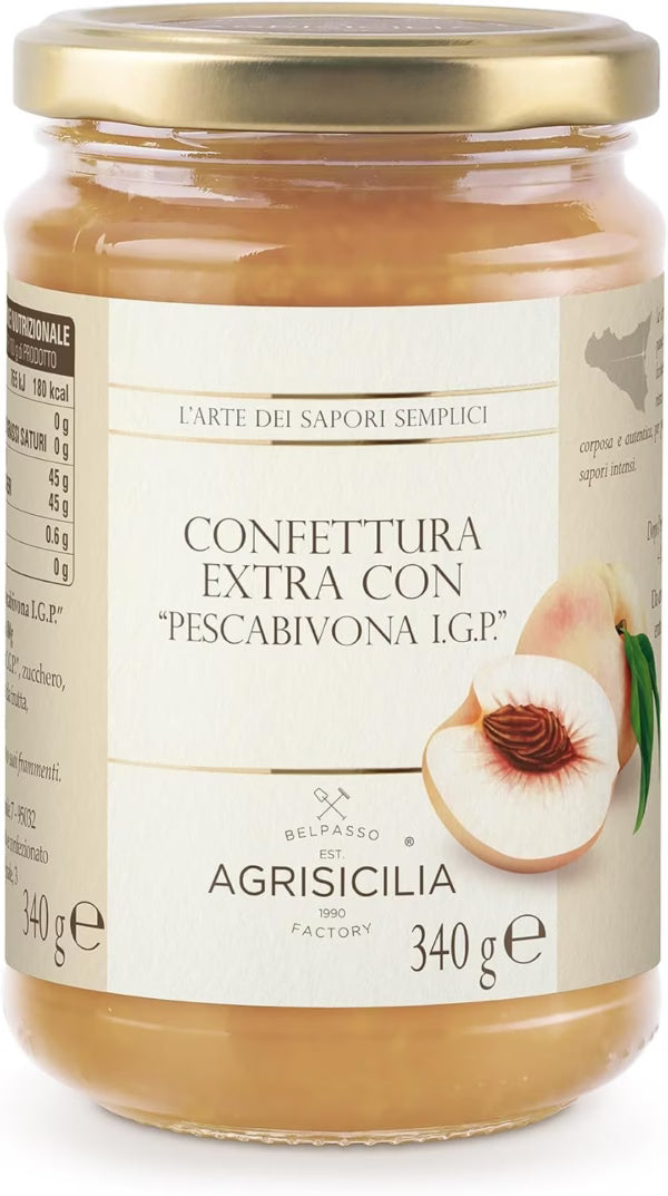 Confettura Extra con Pescabivona Igp, Agrisicilia, 360 gr Agrisicilia