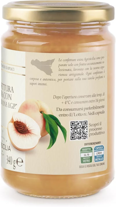 Confettura Extra con Pescabivona Igp, Agrisicilia, 360 gr Agrisicilia