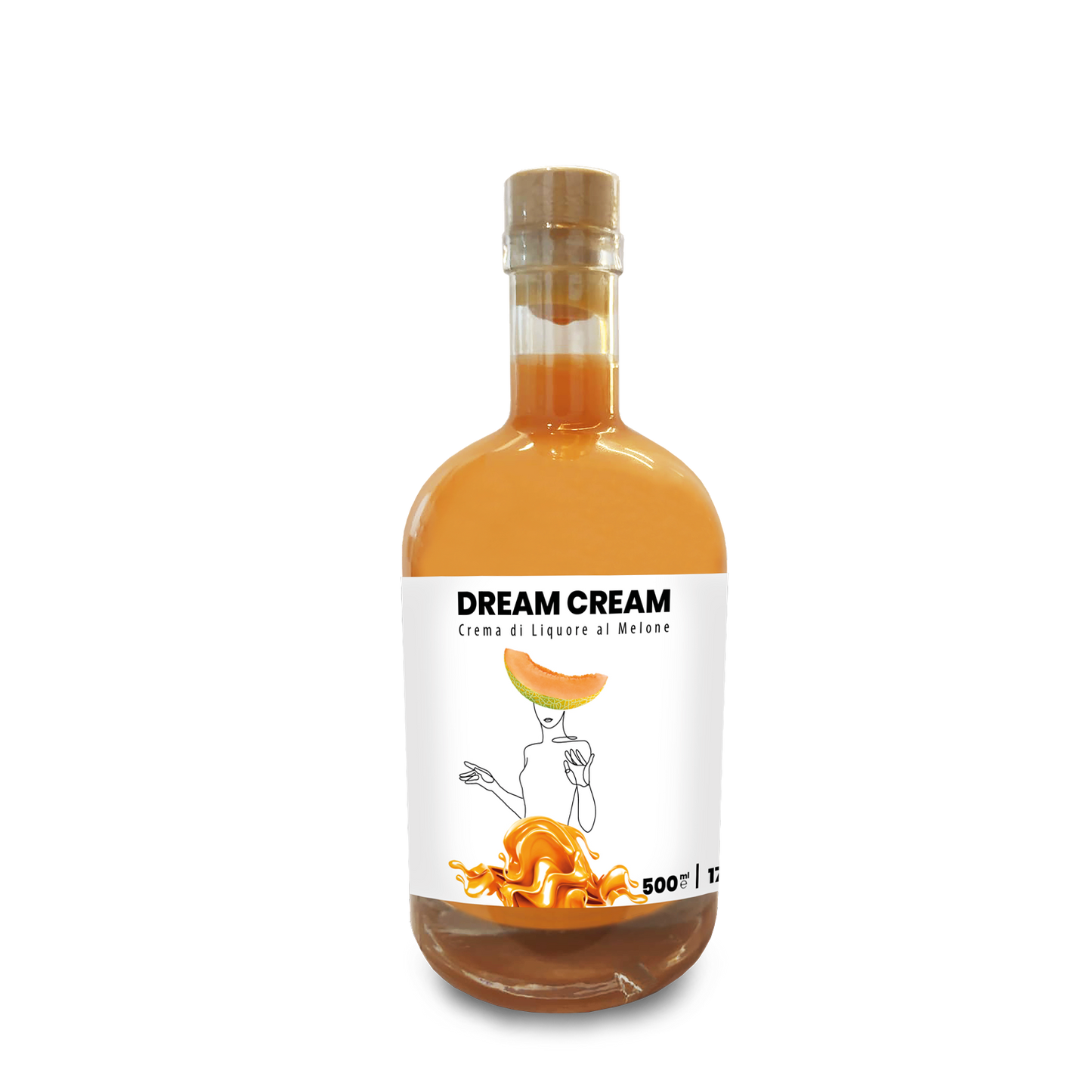 Cremoncello al Melone Linea Premium "Dream Cream", 50 Cl Distillerie dell’Etna F.lli Russo