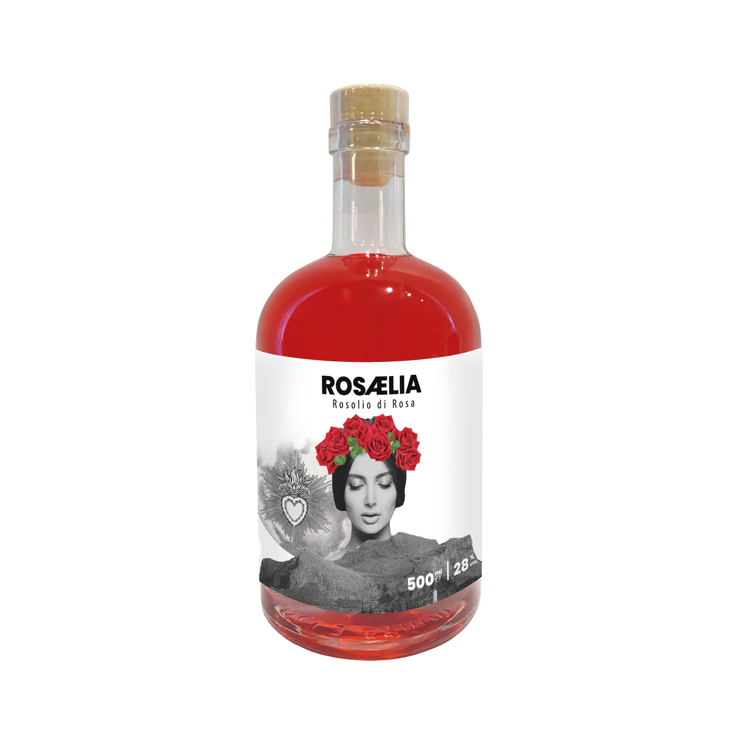 Rosolio di Rosa "Rosaelia" Linea Premium, vari formati Distillerie dell’Etna F.lli Russo