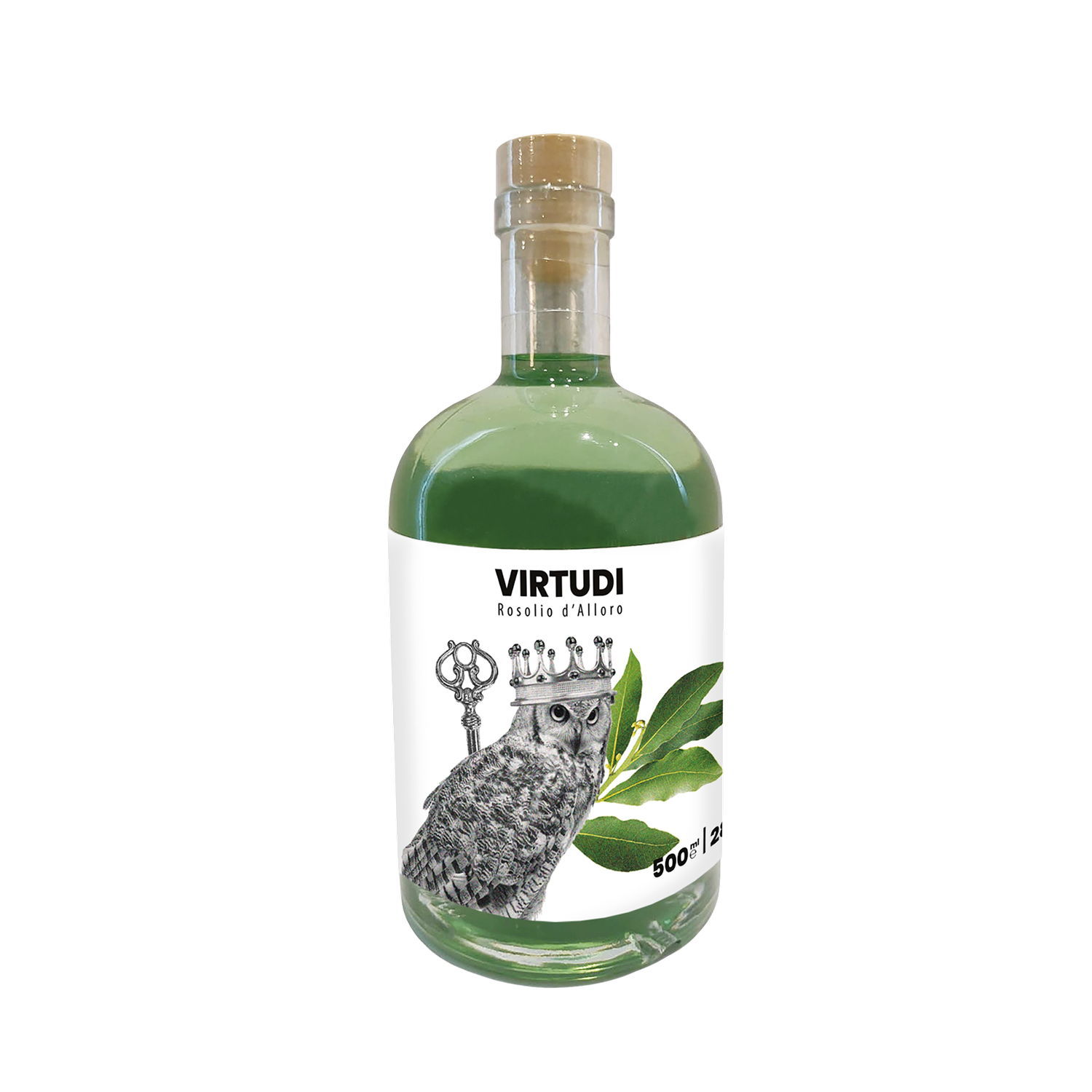 Rosolio d'Alloro "Virtudì" Linea Premium , 50 Cl Distillerie dell’Etna F.lli Russo
