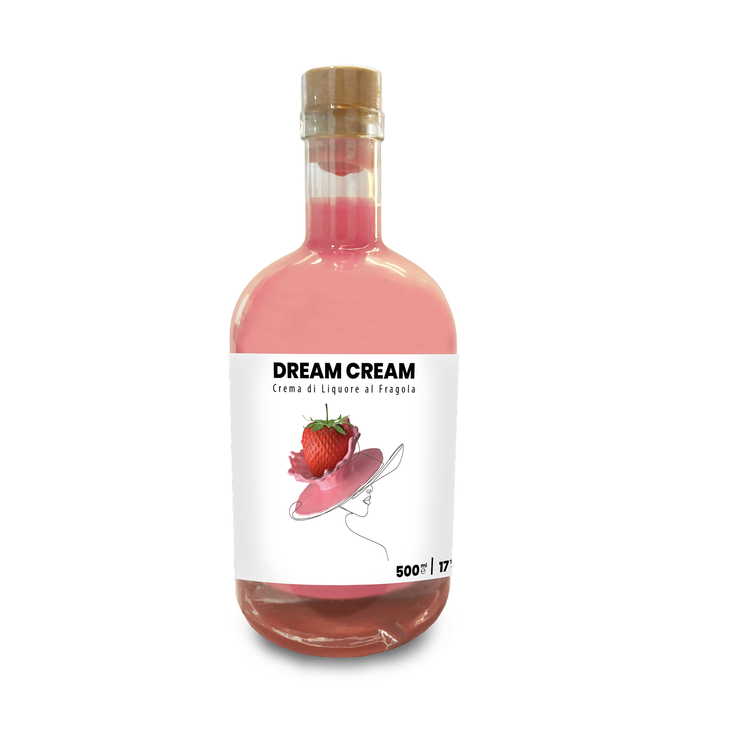 Cremoncello alla Fragola Linea Premium "Dream Cream", 50 Cl Distillerie dell’Etna F.lli Russo