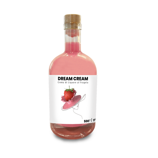 Cremoncello alla Fragola Linea Premium "Dream Cream", 50 Cl Distillerie dell’Etna F.lli Russo