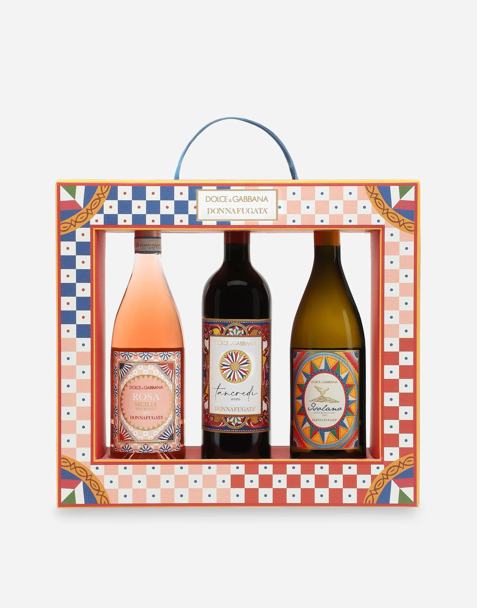 Confezione Regalo Cornice Dolce&Gabbana  con Isolano, Tancredi e Rosa, Donnafugata Donnafugata