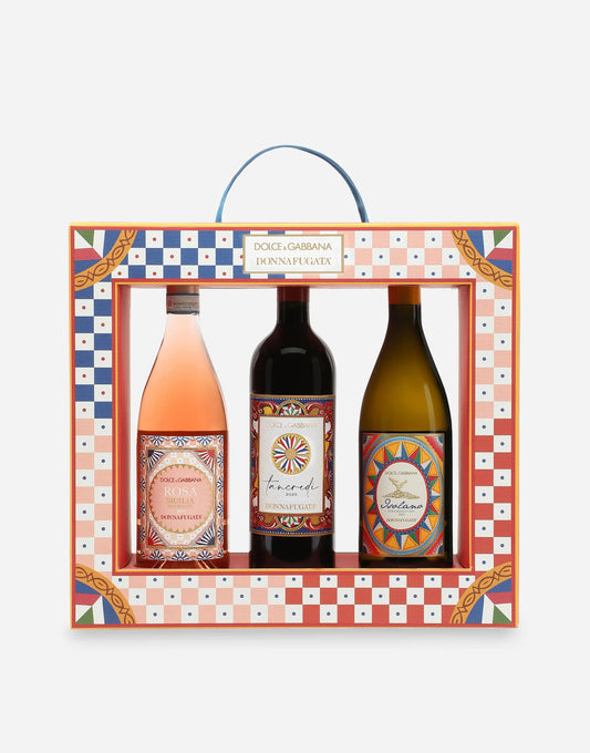 Confezione Regalo Cornice Dolce&Gabbana  con Isolano, Tancredi e Rosa, Donnafugata Donnafugata