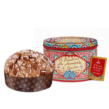 Panettone Artigianale Fiasconaro "Dolce e Gabbana" alle Mandorle di Sicilia, 1 Kg Panettone Fiasconaro 