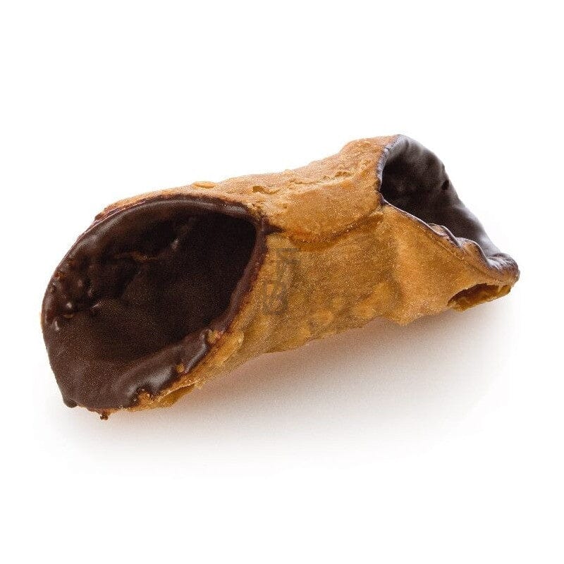 Cialde di Cannoli artigianali Siciliani Super Mignon con interno cioccolato 6,5 cm, Box da 300 pezzi Food in Sicily 