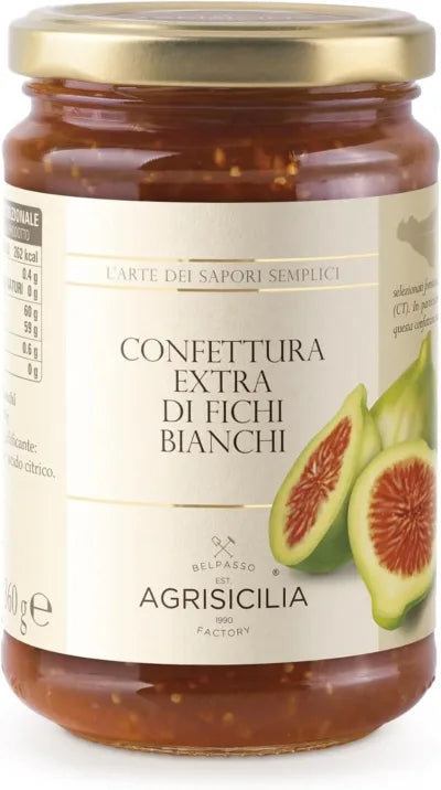 Confettura Extra di Fichi Bianchi, Agrisicilia, 360 gr Agrisicilia