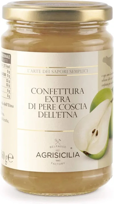 Confettura Extra di Pera Coscia dell'Etna, Agrisicilia, 360 gr Agrisicilia
